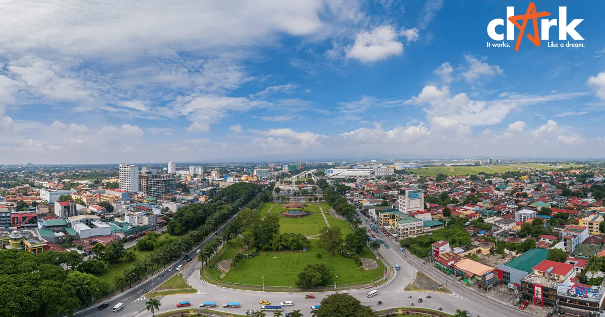 Aerial view of the Clark Freeport Zone